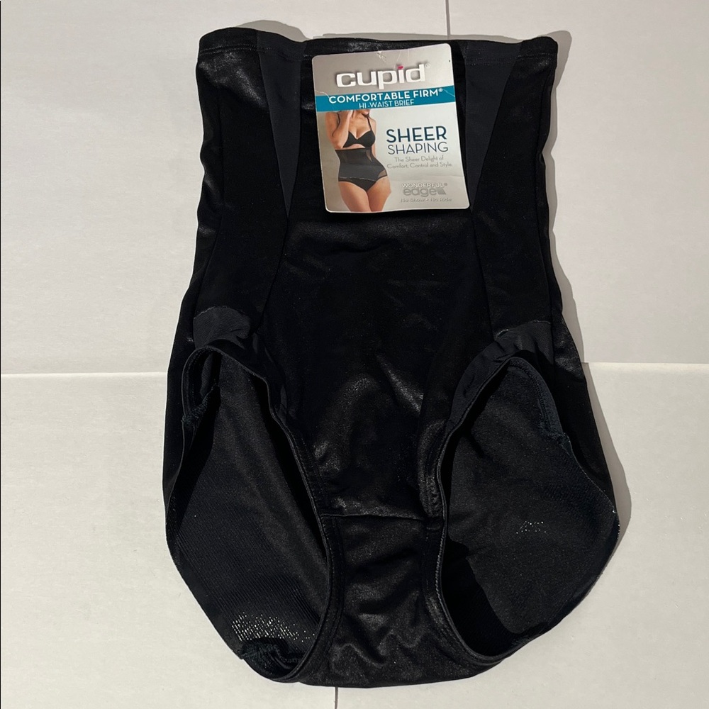 Cupid Comfortable Firl Hi-Waist Brief Sheer Shaping Medium NEW No Show